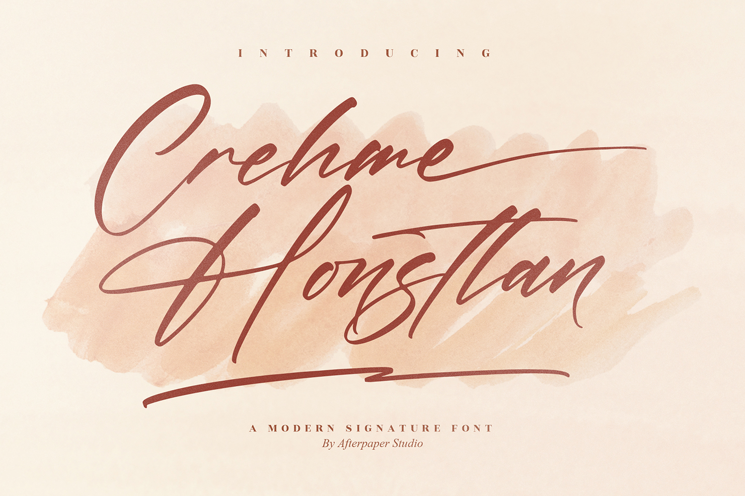 Crehme Honstlan Free Font