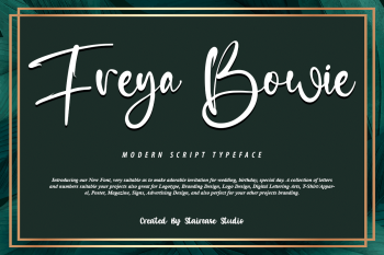 Freya Bowie Free Font