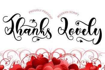 Thanks Lovely Free Font