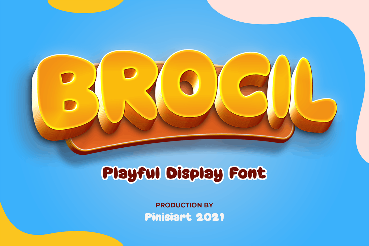 Brocil Free Font