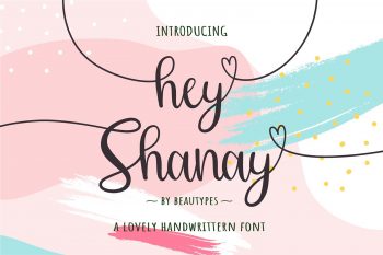 Hey Shanay Free Font