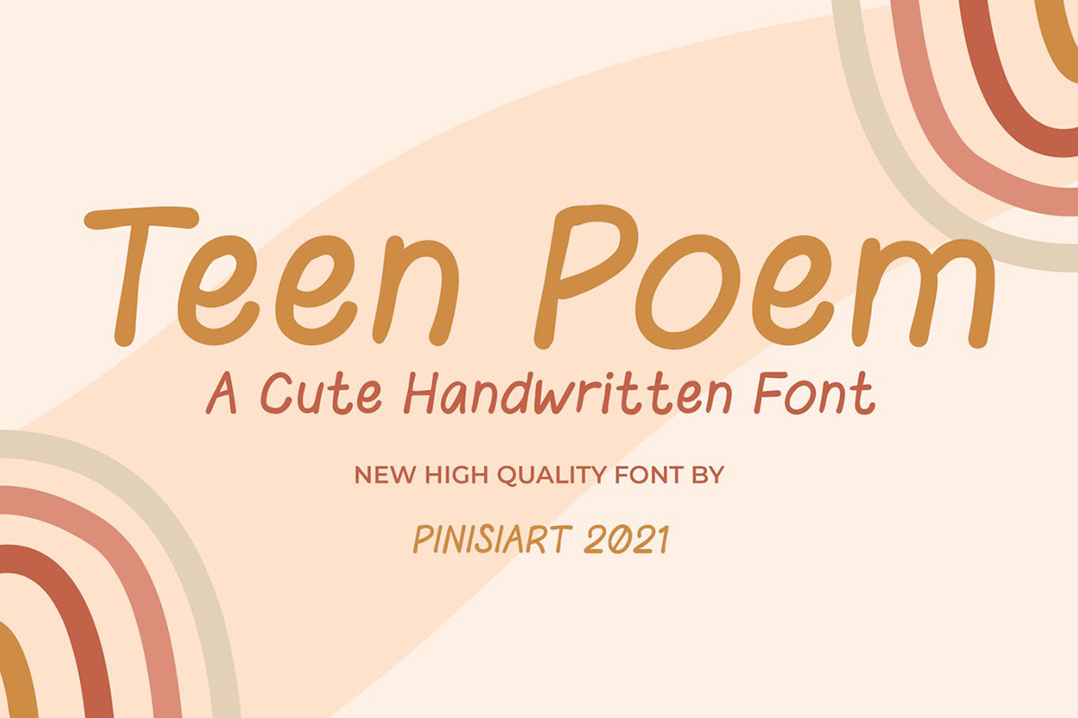 Teen Poem Free Font