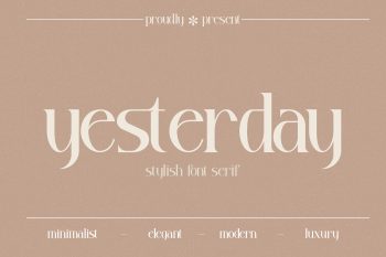 Yesterday Free Font