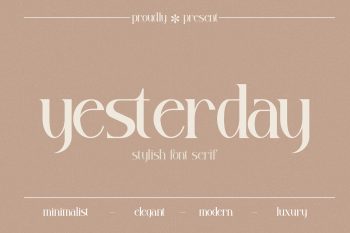 Yesterday Free Font