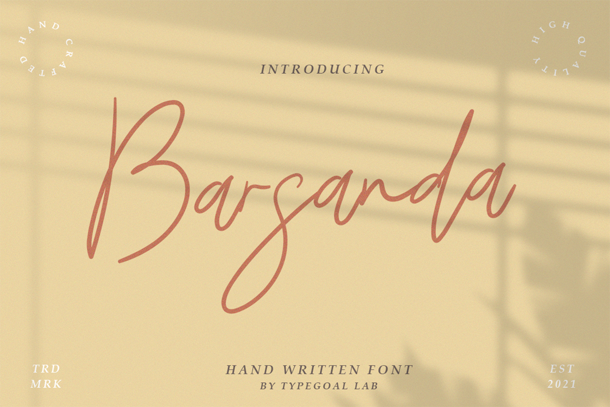 Barsanda Free Font