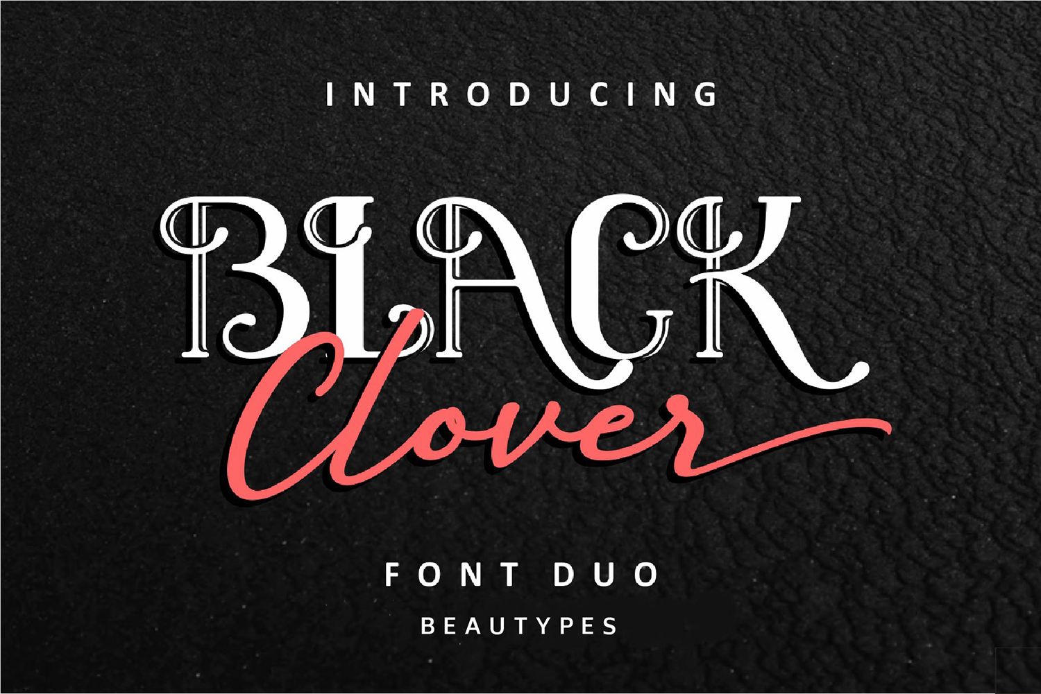 Black Clover Duo Free Font