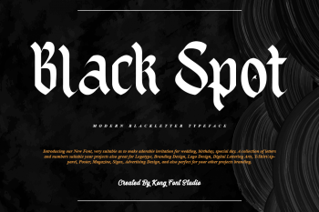 Black Spot Free Font