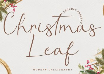 Christmas Leaf Free Font